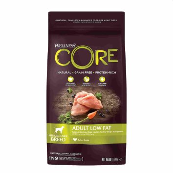 Core - Облегченный корм для средних и крупных пород собак, с индейкой и курицей 1,8кг
