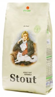 Стаут - Сухой корм для кошек с чувствительным пищеварением, с курицей