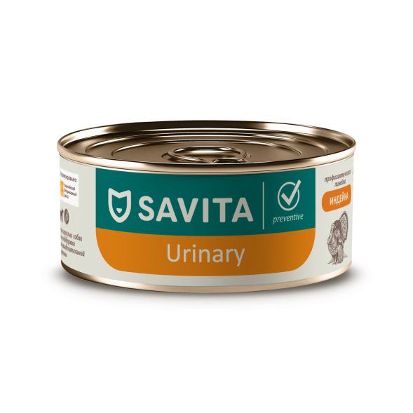 Savita Urinary - консервы для собак с индейкой, Профилактика мочекаменной болезни, профилактика, 100 гр