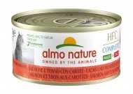 Almo Nature HFC Salmon and Tuna and Carrot - Полнорационные консервы для кошек Итальянские рецепты: "Лосось и Тунец с Морковью" 70гр
