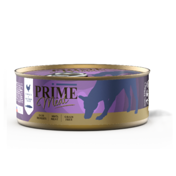 Prime - Консервы для собак, Курица со Скумбрией, Филе в желе, 325 гр
