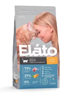 Elato Холистик - Сухой корм для кастрированных котов и стерилизованных кошек, с Курицей