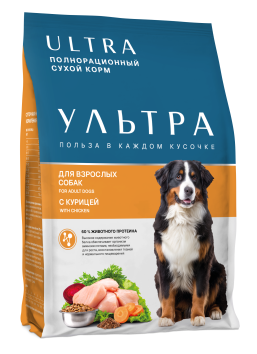 Ультра - Сухой корм для взрослых собак, с курицей