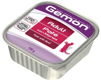 Gemon Cat - Консервы для кошек паштет говядина 100г