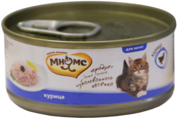 Мнямс - Консервы для котят Курица в нежном желе 70 г