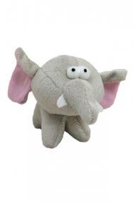 Papillon - Плюшевая игрушка для собак "Глазастый слон" с пищалкой 12см