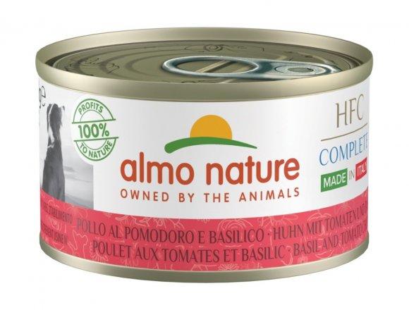 Almo Nature Итальянские рецепты - Консервы для собак, Курица с базиликом и помидорами 95гр