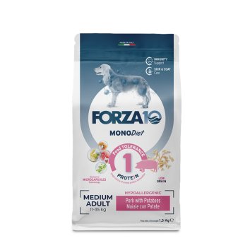 Forza10 - MonoDiet (МоноДиета) - Сухой корм для взрослых собак средних пород, со Свининой и Картофелем