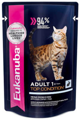 Eukanuba Adult Top Condition - Влажный корм для кошек, с кроликом 85 гр Eukanuba Adult Top Condition - Влажный корм для кошек, с кроликом 85 гр