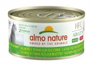 Almo Nature HFC Adult Salmon and Tuna - Полнорационные консервы для пожилых кошек Итальянские рецепты: "Лосось и Тунец с Цуккини" 70гр