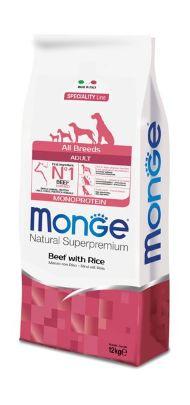 Monge Dog Monoprotein All Breeds Beef and Rice корм для собак всех пород говядина с рисом