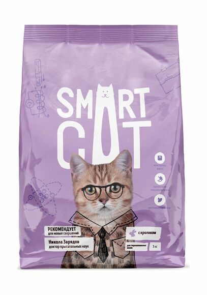 39278.580 Smart Cat - Syhoi korm dlya sterilizovannih koshek, s Krolikom kypit v zoomagazine «PetXP» Smart Cat - Сухой корм для стерилизованных кошек, с Кроликом