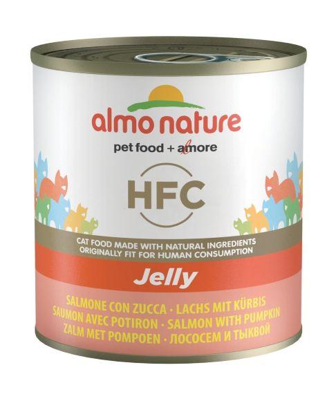 Almo Nature HFC Jelly - консервы для кошек Лосось-тыква 280гр