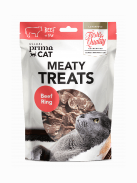 PrimaCat ​Meaty Treats Beef ring - Лакомство для кошек "говяжьи колечки" 30 гр