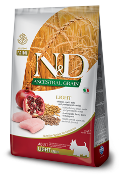 Farmina Ancestral Grain - Корм для собак малых пород для снижения веса, Цыпленок с Гранатом и Спельтой