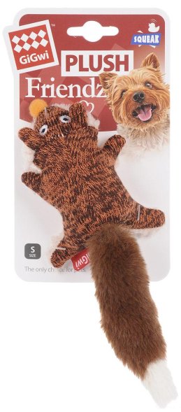 GiGwi - Игрушка Лиса с пищалкой, 9 см