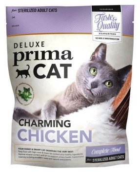 PrimaCat Deluxe Chicken Sterilized - корм для стерилизованых и кастрированых кошек с курицей 400гр