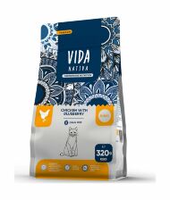 Vida Nativa - Сухой корм для взрослых кошек, с курицей и черникой