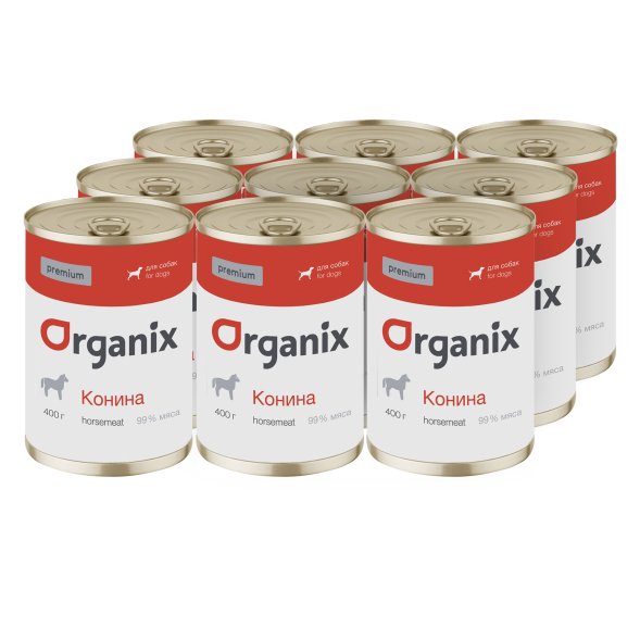 Organix - Консервы для собак, с кониной