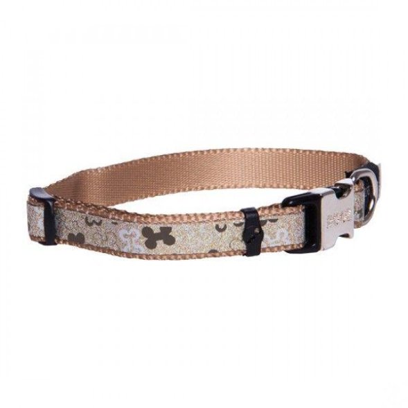 Rogz Side Release Collar - Ошейник для собак малых пород &amp;quot;Коричневые косточки&amp;quot;