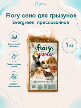 Fiory Evergreen - Сено для грызунов, 1 кг