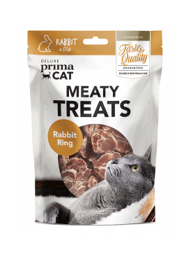 PrimaCat ​Meaty Treats Rabbit ring - Лакомство для кошек "колечко из кролика" 30 гр