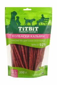 TiTBiT - Колбаски Кальяри для собак всех пород (выгодная упаковка XXL) 350гр