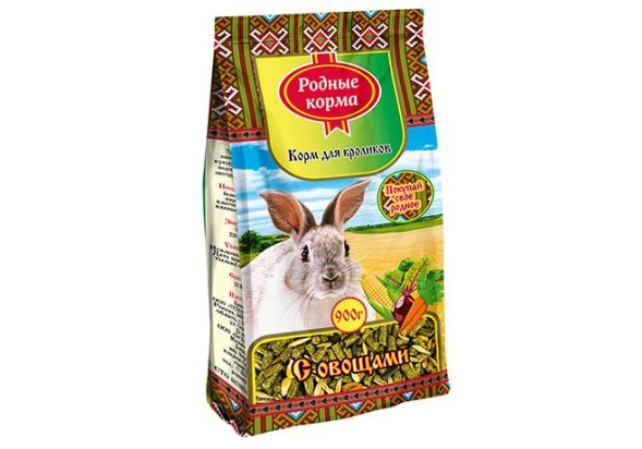 Родные Корма - Корм для кроликов с овощами 400 гр
