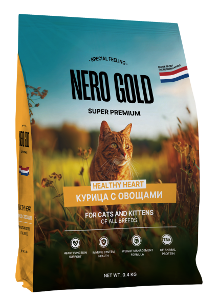 Nero Gold - Сухой корм для кошек и котят всех возрастов с мясом курицы и овощами