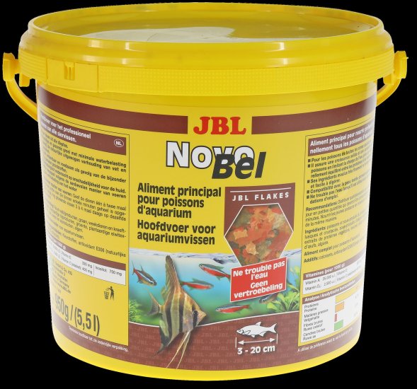 JBL - Основной корм в форме хлопьев для пресноводных аквариумных рыб (NovoBel)
