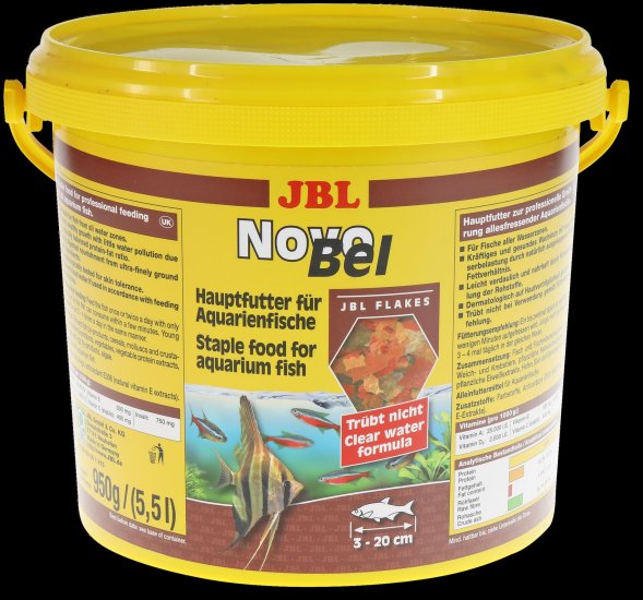 JBL - Основной корм в форме хлопьев для пресноводных аквариумных рыб (NovoBel)