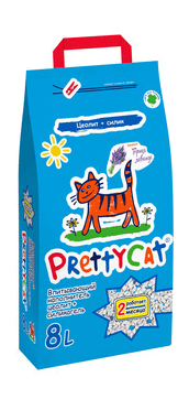 37470.580 Pretty Cat - Napolnitel vpitivaushii dlya koshachih tyaletov, s Lavandoi kypit v zoomagazine «PetXP» Pretty Cat - Наполнитель впитывающий для кошачьих туалетов, с Лавандой