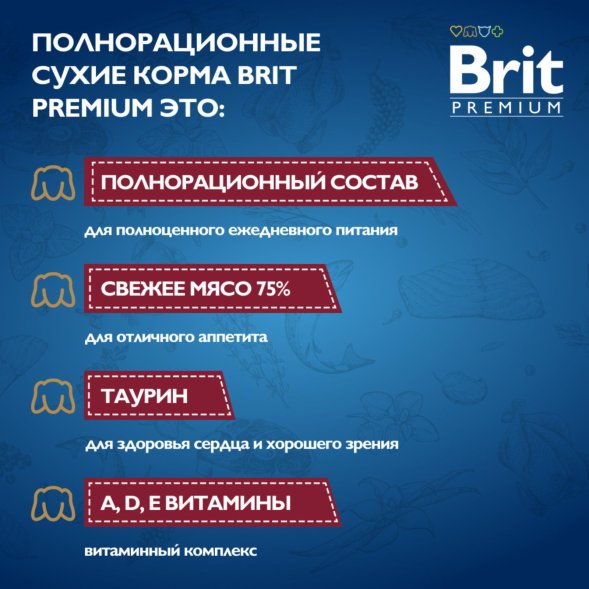 Brit - Пауч для взрослых собак всех пород, Мясное Ассорти, в соусе, 85 гр