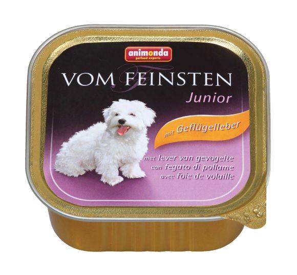 Animonda Vom Feinsten Junior - Консервы для щенков с птицей и сердцем 150гр