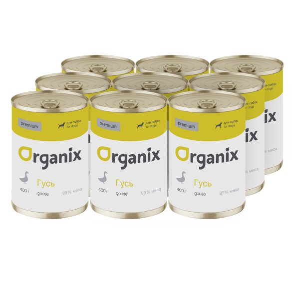 Organix - Консервы для собак, с гусем