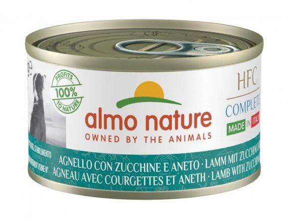Almo Nature Итальянские рецепты - Консервы для собак, Ягненок на пару с цукини и укропом 95гр