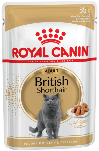Royal Canin British Shorthair - Влажный корм для кошек породы Британская короткошерстная 85гр