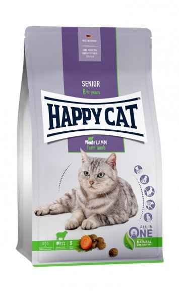 Happy cat - Сухой корм для пожилых кошек Сеньор - Пастбищный Ягненок