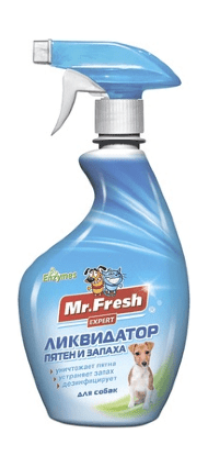 Mr.Fresh - Ликвидатор пятен и запаха 3в1 для собак, Спрей, 500 мл