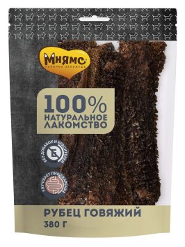 Мнямс - Лакомство для собак, Рубец говяжий, 380г