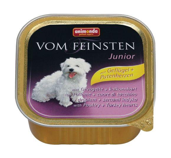 Animonda Vom Feinsten Junior - Консервы для щенков с печенью домашней птицы 150гр