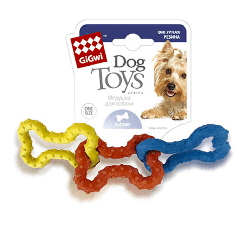 GiGwi - Косточки, игрушка из фигурной резины, 15 см