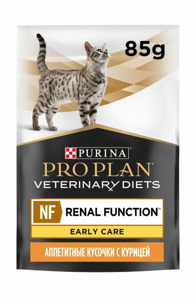 Purina Pro Plan - Паучи для кошек, кусочки в соусе при патологии почек, начальная стадия, с курицей 85гр