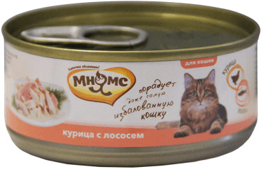 Мнямс - Консервы для кошек Курица с лососем в нежном желе 70 г