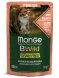 Monge Cat BWild Grain Free - паучи из лосося с креветками и овощами для стерилизованных кошек 85г