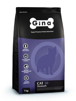 Gina Cat-30 - Сухой корм для взрослых кошек 18 кг