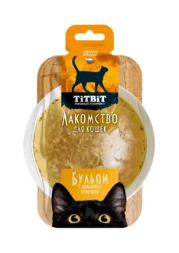 TiTBiT - Бульон с домашней курочкой для кошек, 55 гр