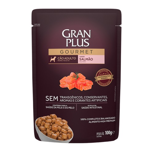 GranPlus Dog - Консервы для взрослых собак, с Лососем, 100 гр