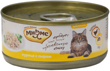 Мнямс - Консервы для кошек Курица с сыром в нежном желе 70 г