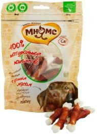 Мнямс - Лакомство для собак кальцинированные косточки с утиным мясом 100 г